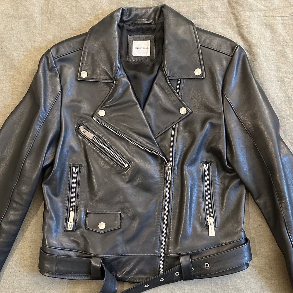 Anine Bing Benjamin Leather Moto Jacket